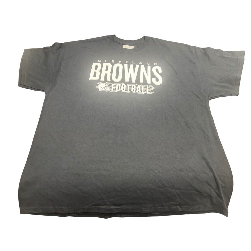 Cleveland Browns Football T-Shirt Men's‎ Black Size 2XL